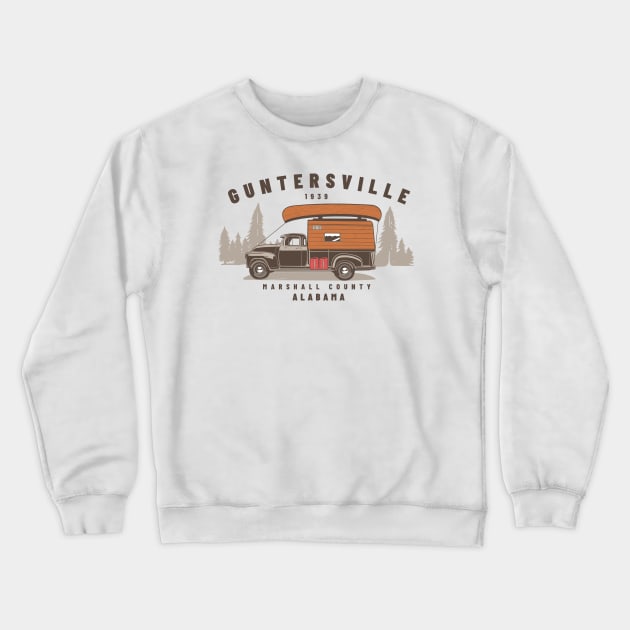 Lake Guntersville • Marshall County • Vintage Crewneck Sweatshirt by Alabama Lake Life